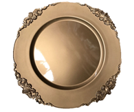 Charger Plate Gold Fancy Edge