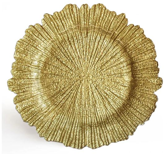 Charger Plate Flare Gold