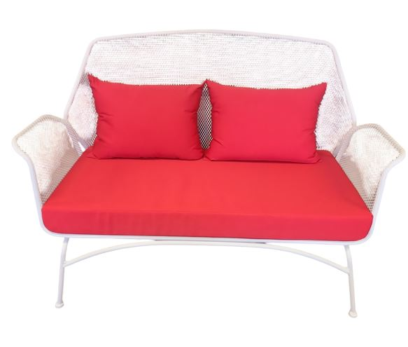 Lounge Patio Red Two Seater