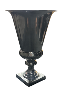 Metal Silver Table Urn Large