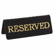Table Reserved Signage